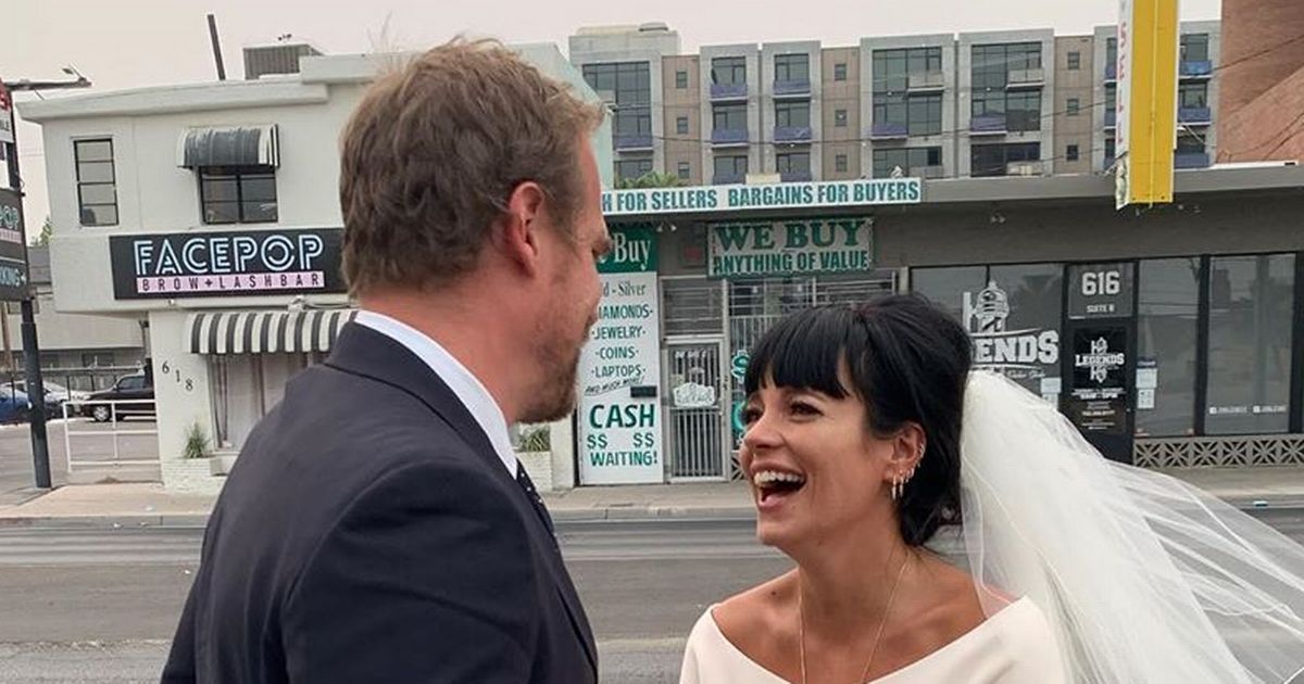 Inside Lily Allen and David Harbour Vegas wedding- Elvis, burgers and Dior dress