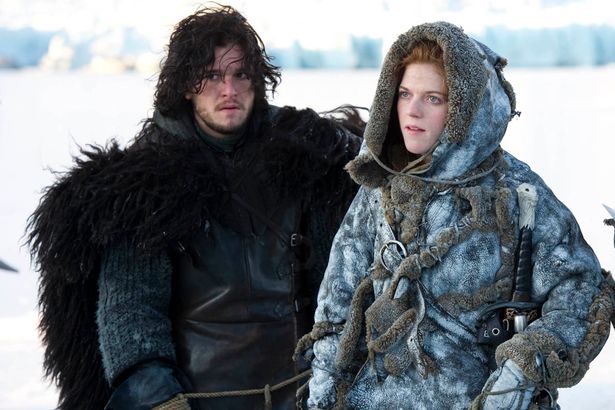 Game of Thrones - Kit Harington as Jon Snow and Rose Leslie as Ygritte