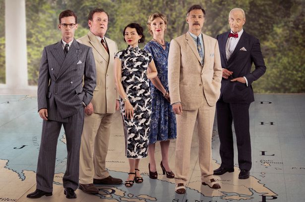 DAVID MORRISEY as Walter Blackett,GEORGIA BLIZZARD as Joan Blackett,CHARLES DANCE as Mr Webb,JANE HORROCKS as Sylvia Blackett,LUKE TREADAWAY as Matthew Webb,COLM. MEANEY as Major Archer and ELIZABETH TAN as Vera Chang in The Singapore Grip