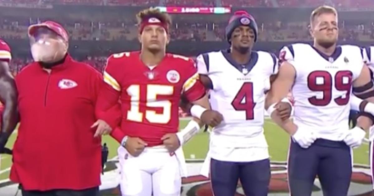 Fans boo Chiefs, Texans during moment of silence at NFL opener