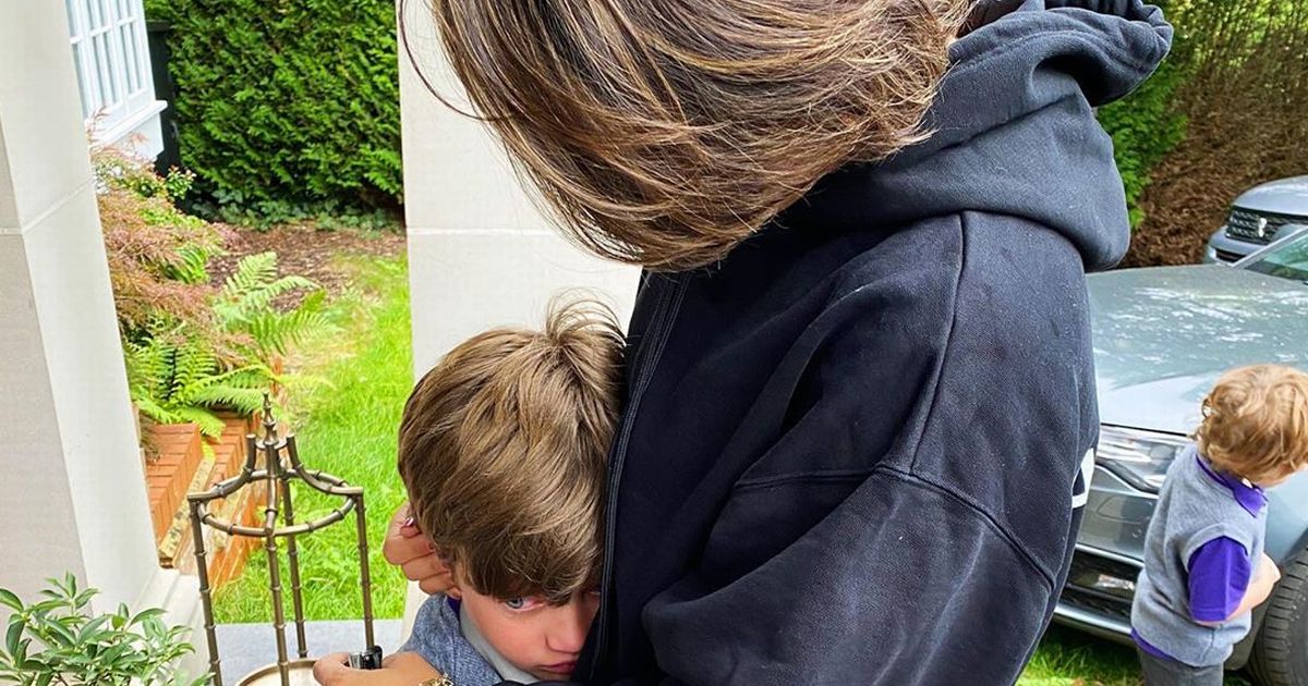 Frankie Bridge breaks down in tears as son Parker doesn’t want to go to school