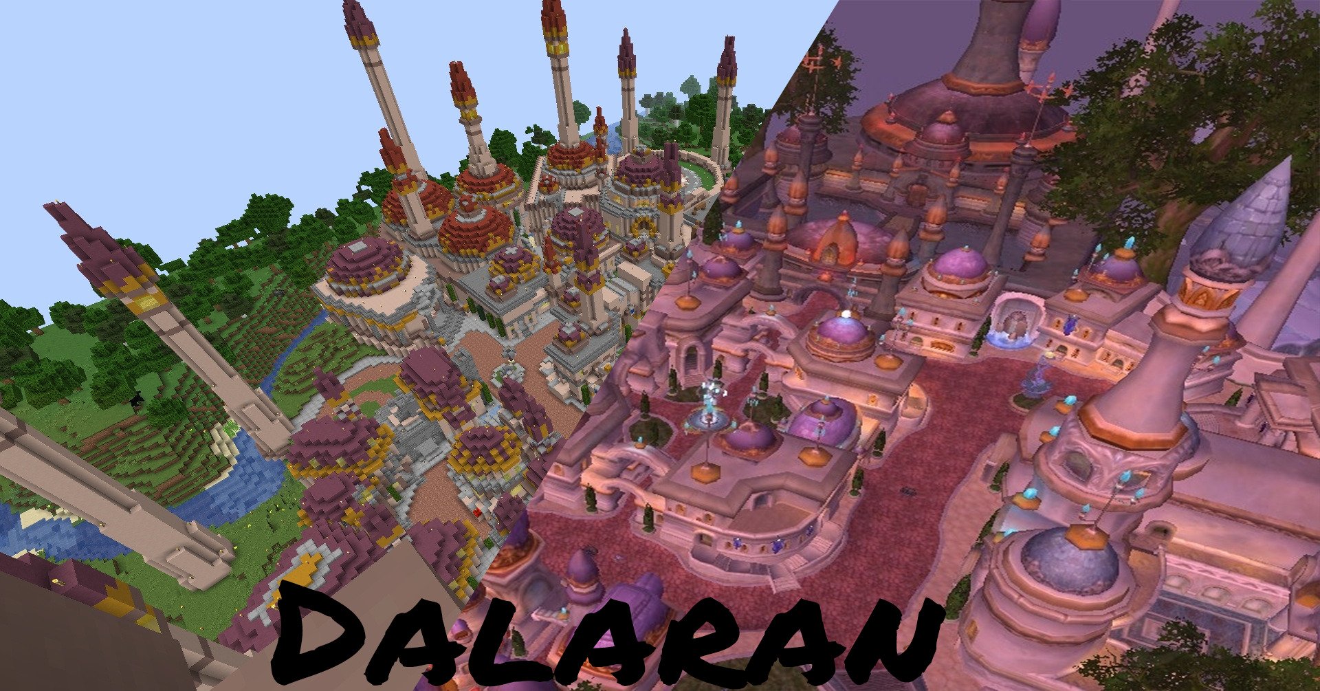 Redditor LapisBroSammy Has Recreated Dalaran In Survival Minecraft, Creating WoW In Minecraft