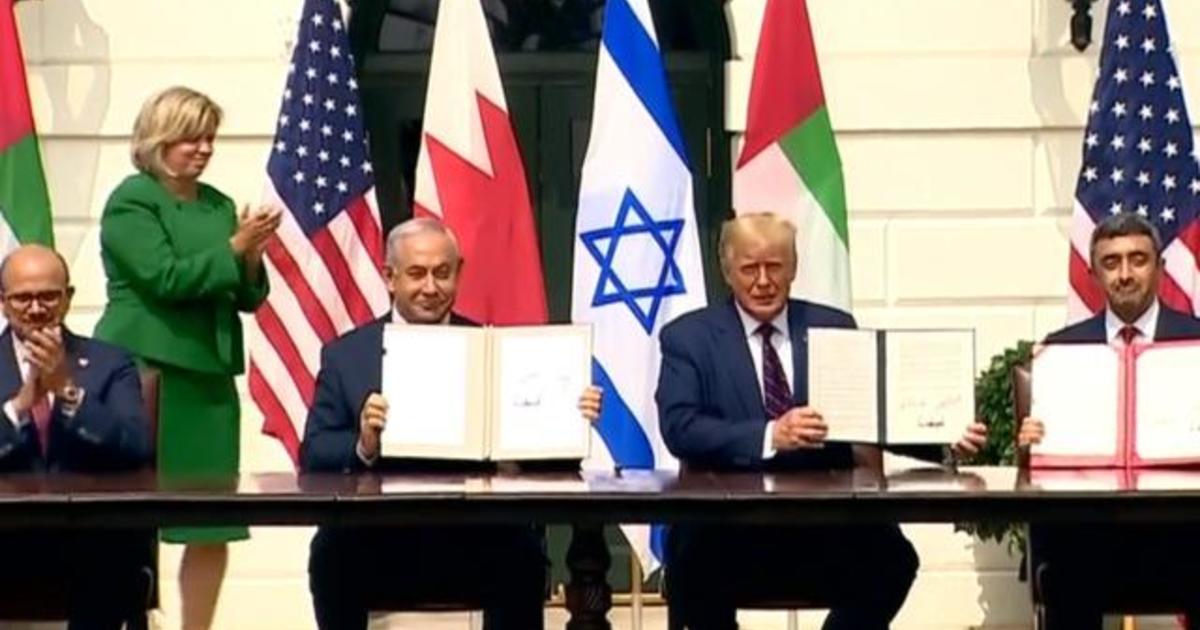 Israel signs diplomatic accord with Arab nations at White House