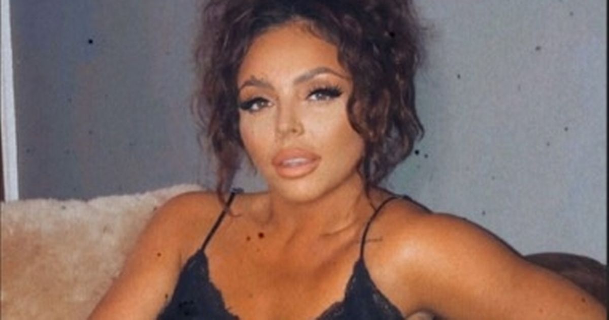 Jesy Nelson tries to get Sean Sagar’s attention in sexy nightdress as he games