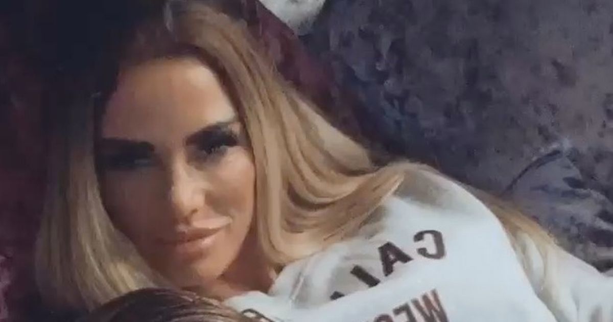 Katie Price cosies up to boyfriend Carl in rare snap after quitting social media