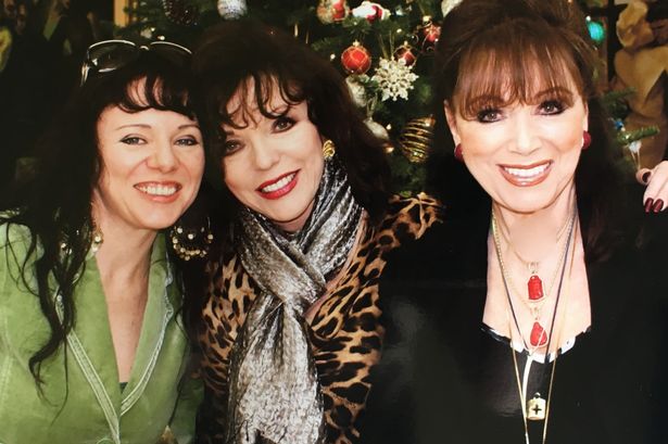 Tara Arkle, mum Joan Collins and Tara's auntie Jackie