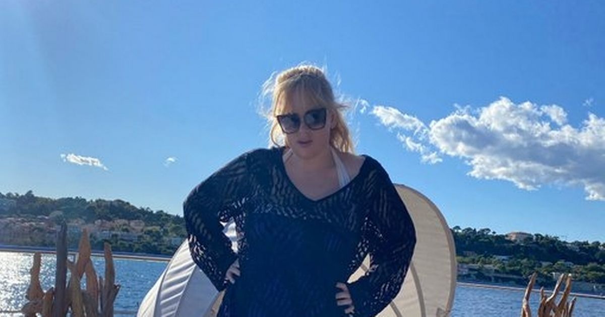 Rebel Wilson strips to a swimsuit as she shows off three stone weight loss