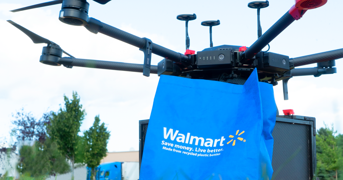 Walmart testing service to deliver goods by drone