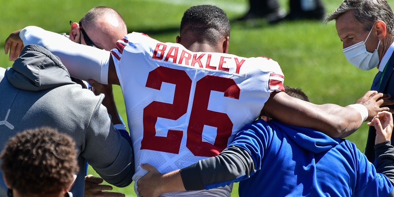 Giants fear Saquon Barkley tore ACL