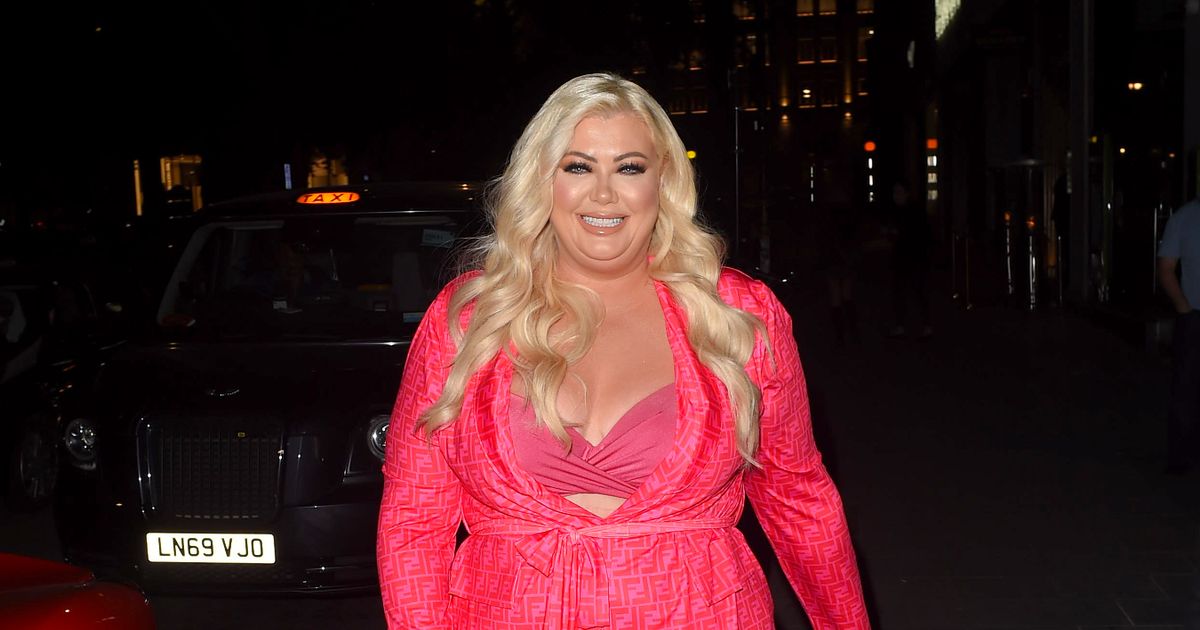 Gemma Collins puts her bra on display as she shows weight loss in bright outfit