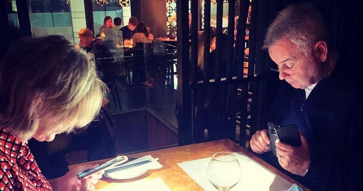 Eamonn Holmes and Ruth Langsford enjoy rare date night by phonelight