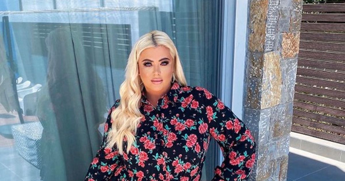 Gemma Collins shows off her glowing tan and perfect legs in stunning mini-dress