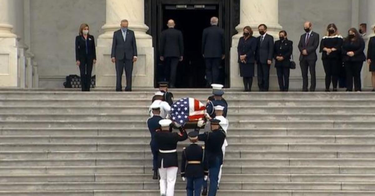 Ruth Bader Ginsburg lies in state at U.S. Capitol