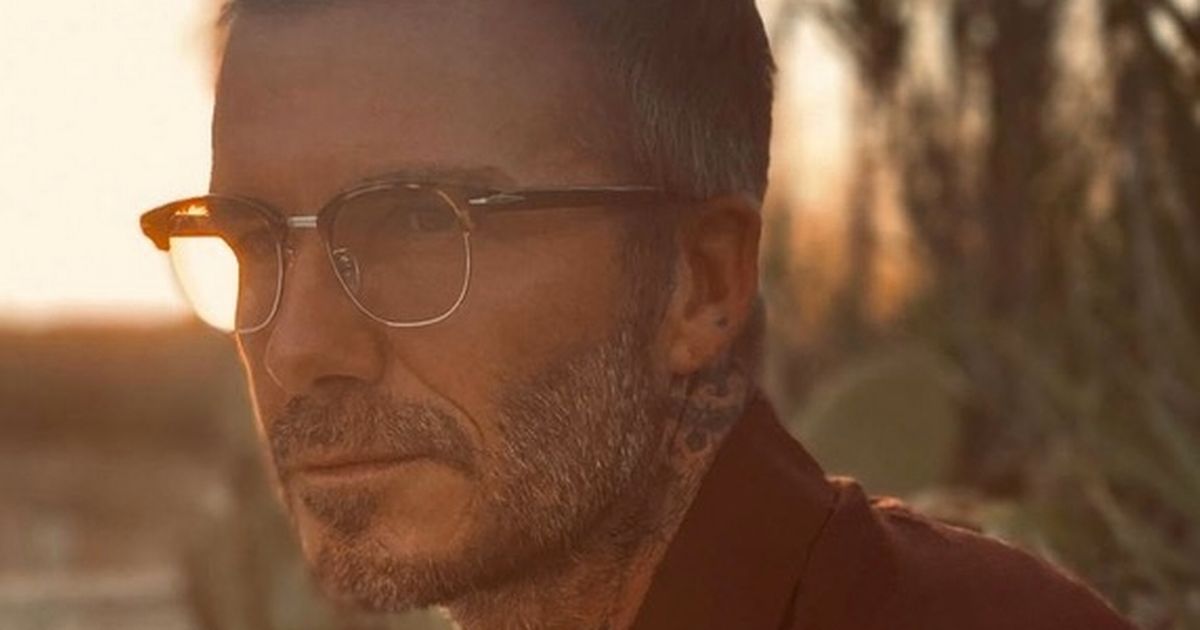 David Beckham shows off his specs appeal as he smolders in pair of smart glasses