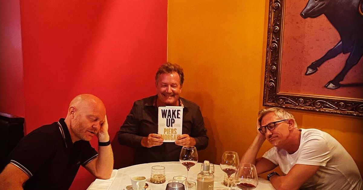 Piers Morgan hits town for boozy night out with Jake Wood and Gary Lineker