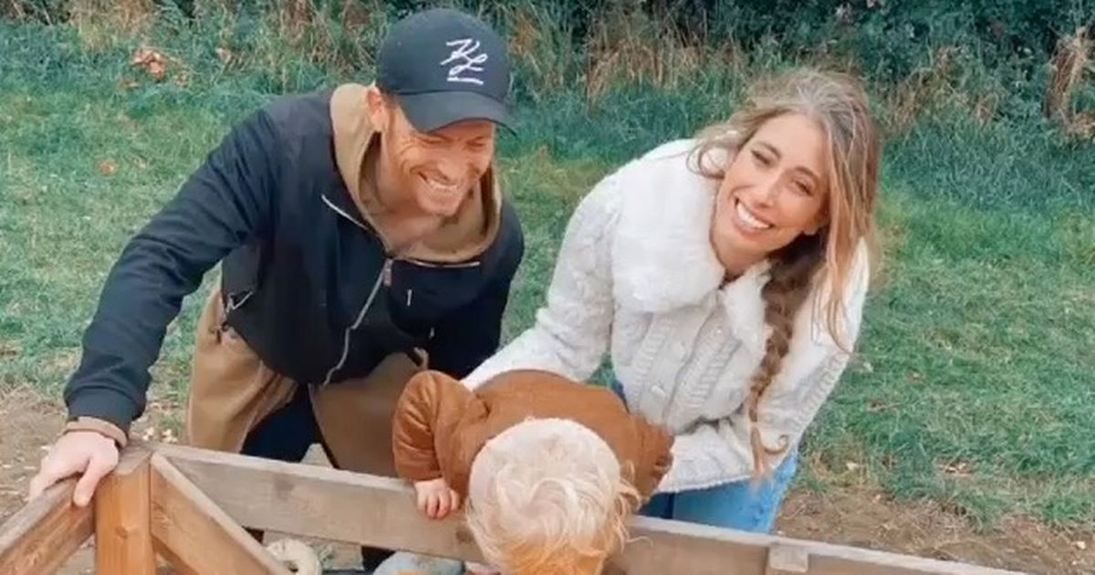 Stacey Solomon dives into autumn as she goes pumpkin picking with Joe and Rex