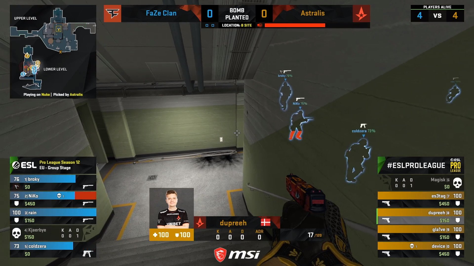 CS:GO – FaZe Versus Astralis For ESL Pro League Shows A Bit More Competence