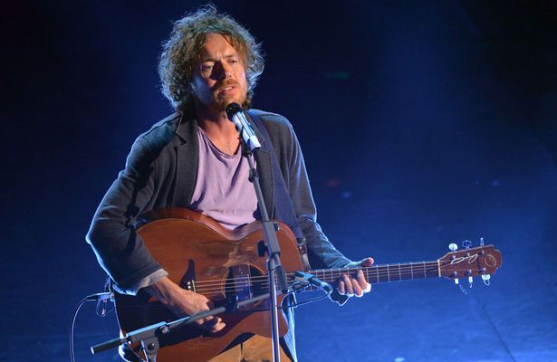 Damien Rice performing on stage in Italy back in February