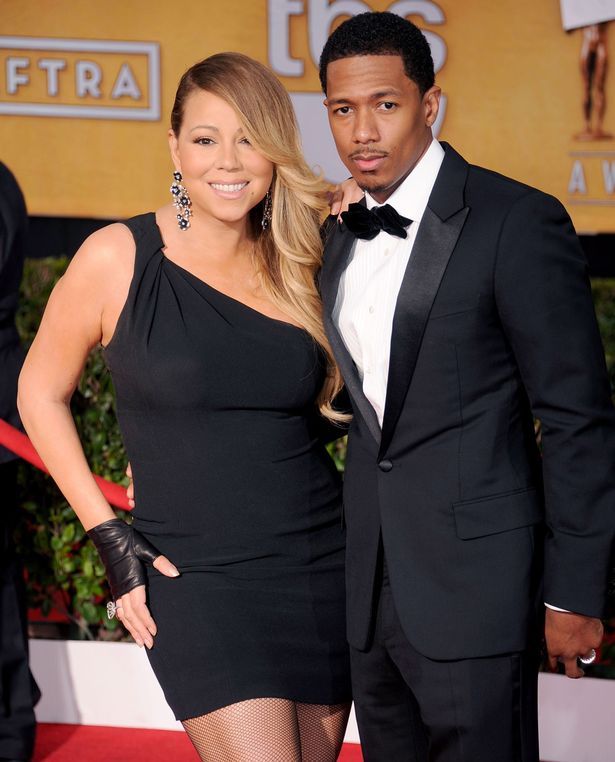 Mariah Carey and Nick Cannon arrive at the 20th Annual Screen Actors Guild Awards at The Shrine Auditorium