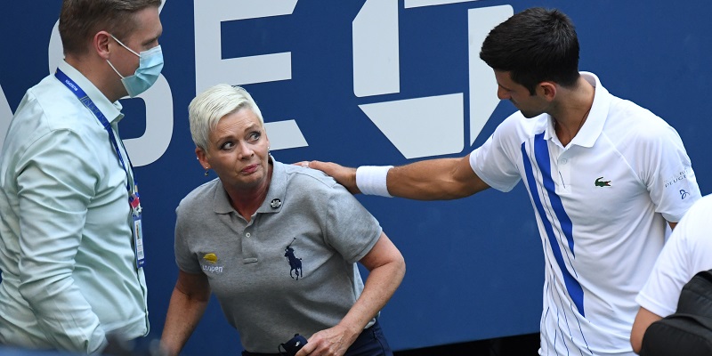 Novak Djokovic out of U.S. Open after hitting judge with ball