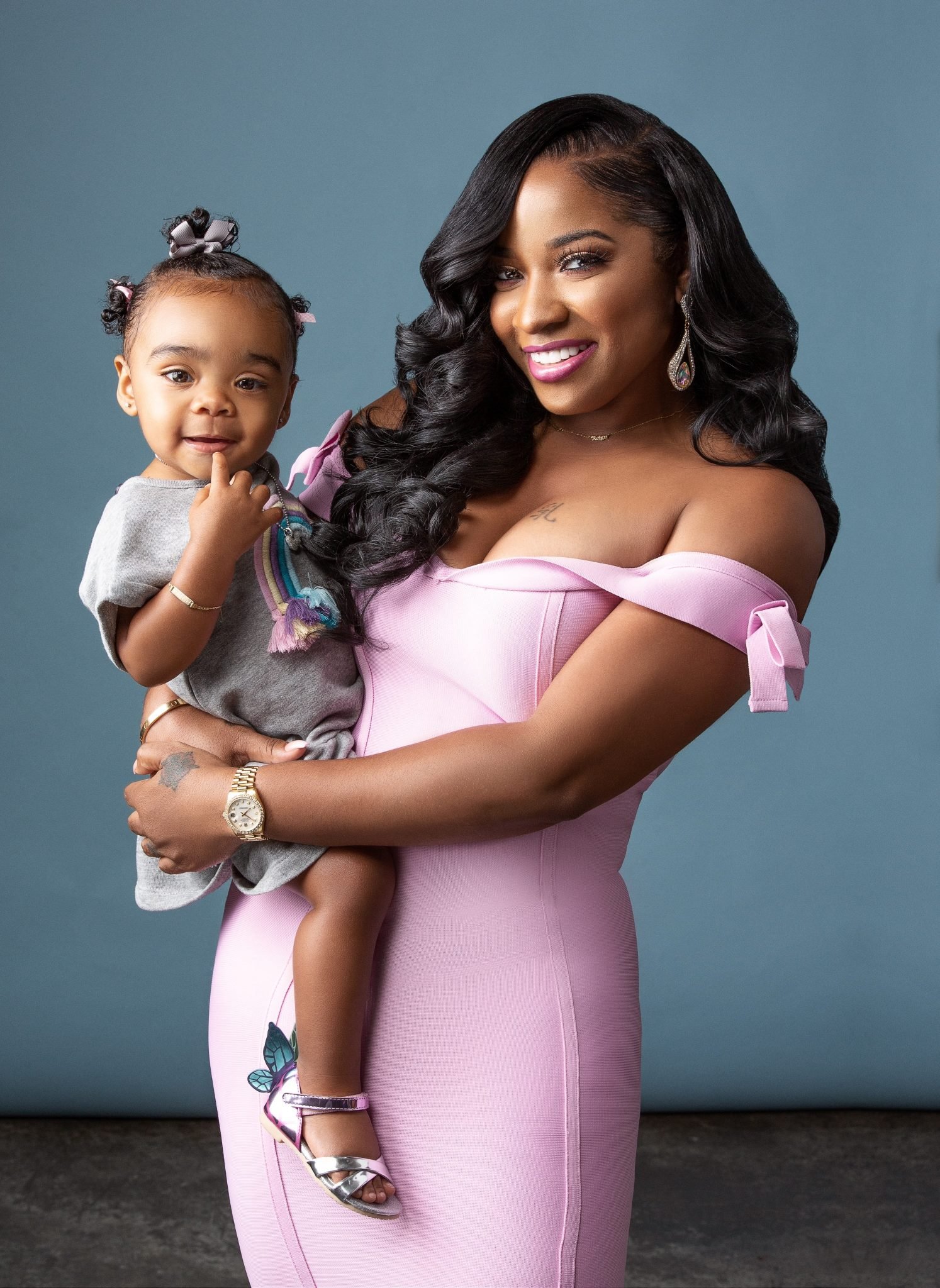 Toya Johnson And Her Daughter, Reign Rushing Are Twinning In Fashion Nova And Nova Kids – See The Photo