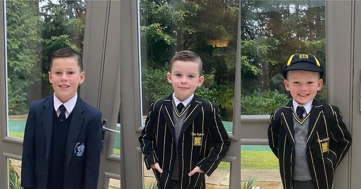 Coleen Rooney’s snap of sons heading back to school as classes reopen nationwide