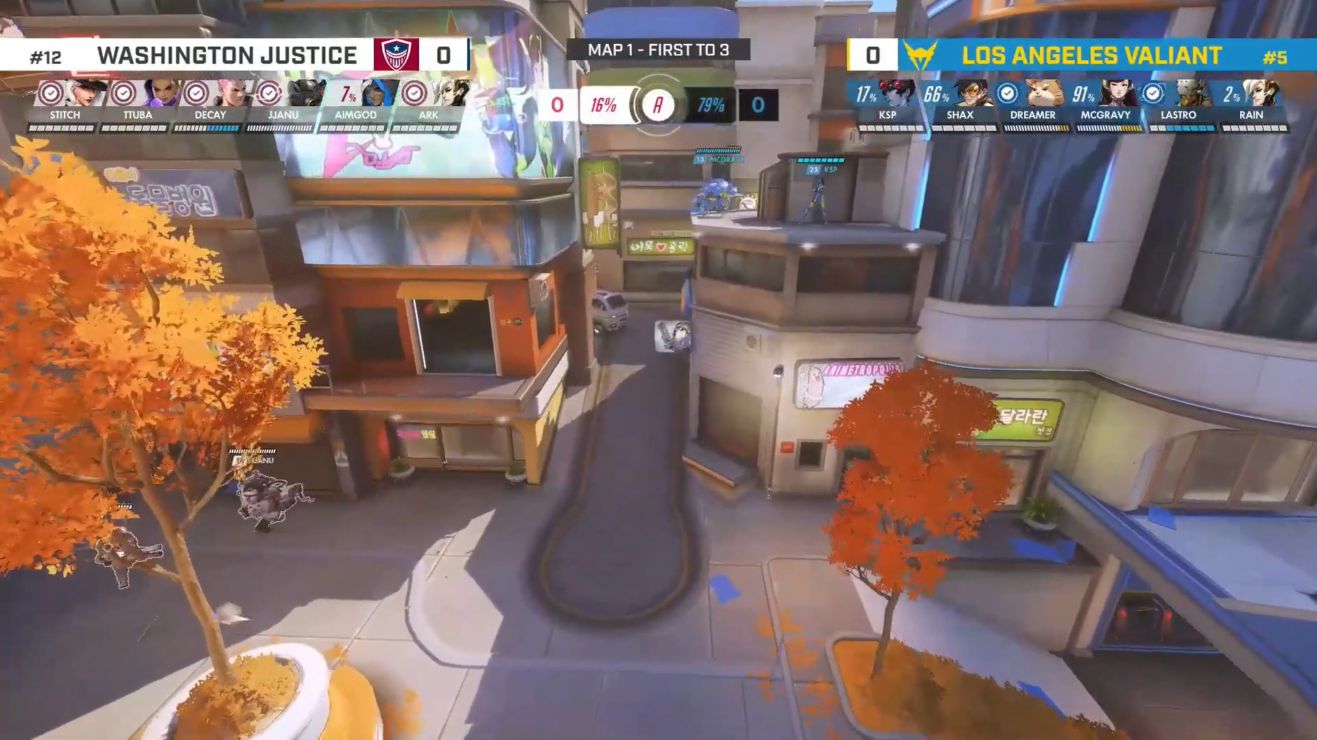 Overwatch League – Losers Quarter-Final B Sees The Washington Justice Face Off Against The LA Valiant