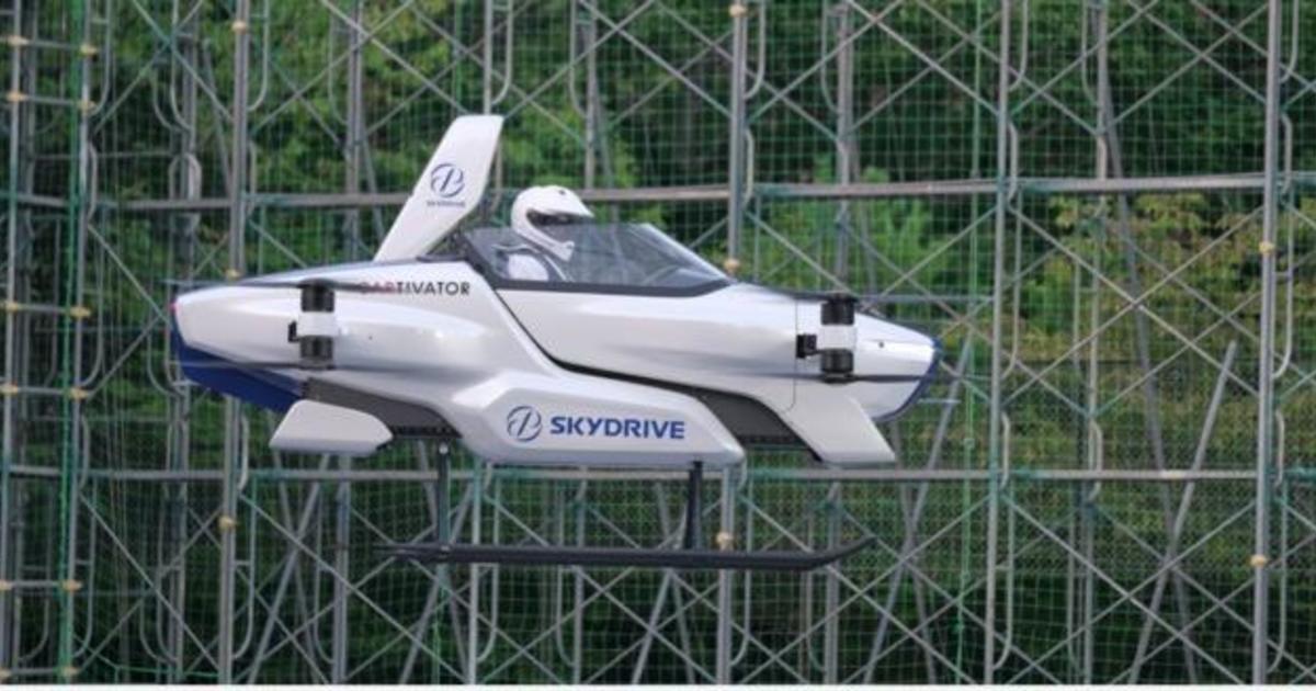 The newest prototype of a flying car