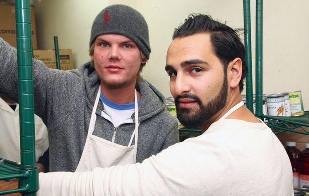 Avicii with his manager, Ash