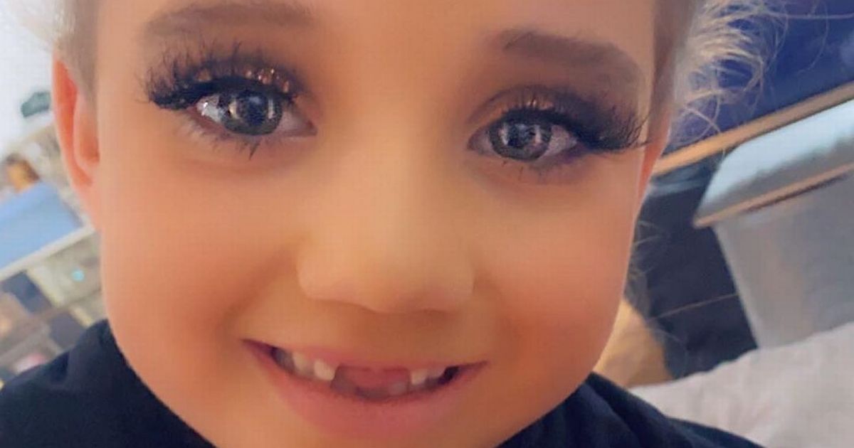 Katie Price divides fans with snap of Bunny 6, wearing makeup and fake lashe