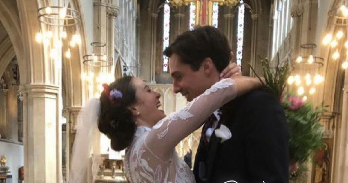 Downton Abbey star Jessica Brown Findlay marries in stunning surprise ceremony