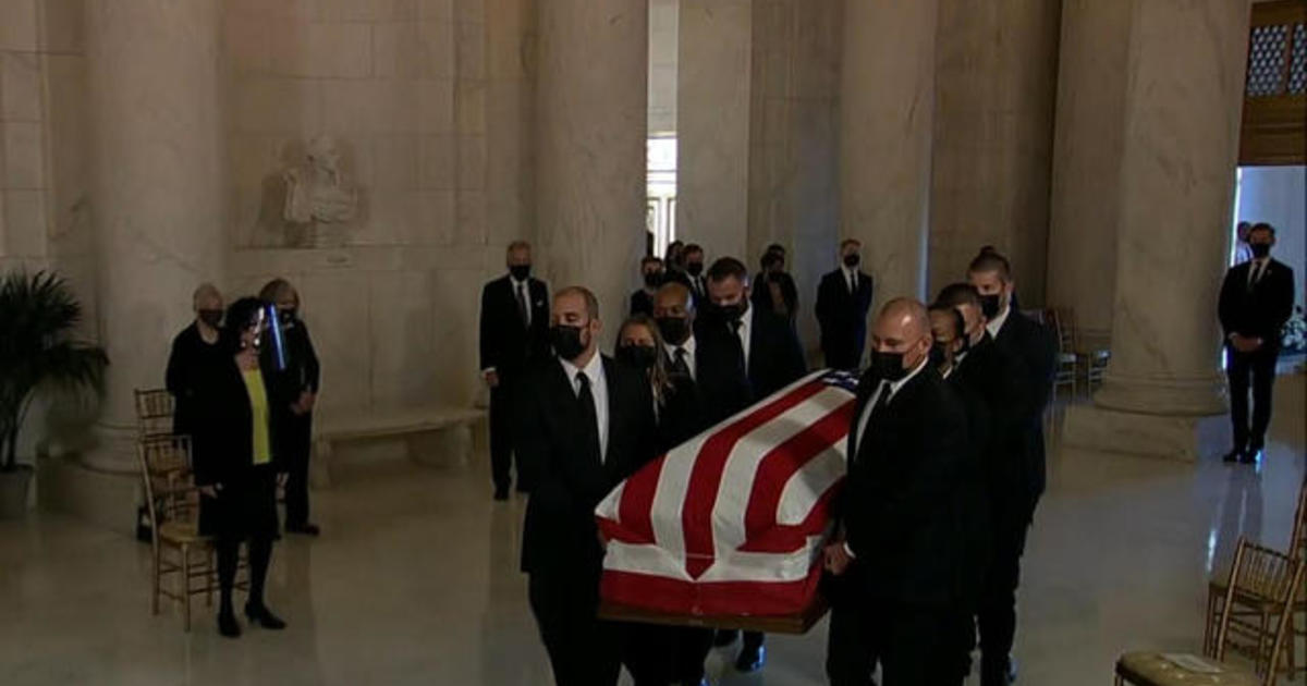 RBG lies in repose at Supreme Court, as Trump prepares to name next nominee