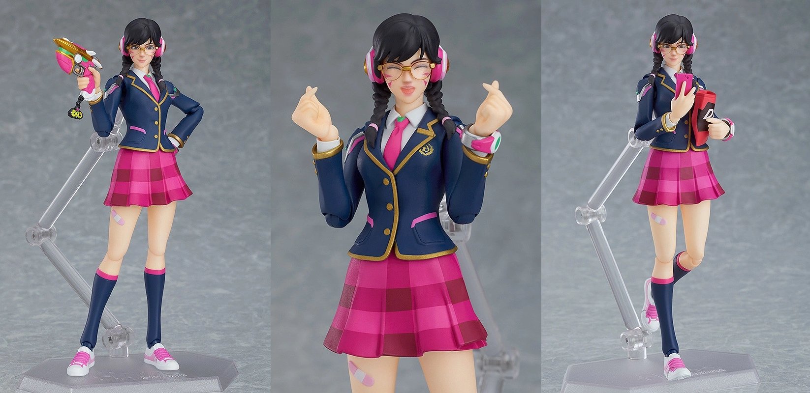 Overwatch and Good Smile Company Team Up For Figma D.Va: Academy Skin