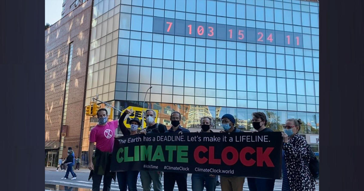 Climate Clock in New York City counts down to global deadline