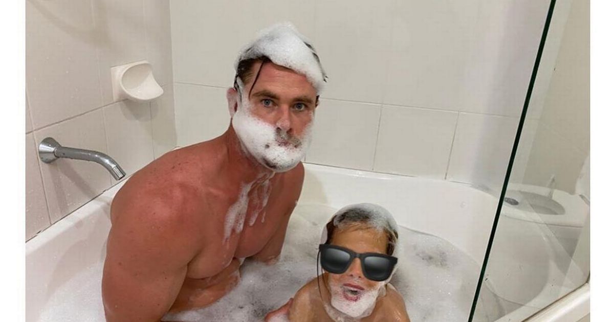 Chris Hemsworth dives into bubble bath with son in sweet Father’s Day snap