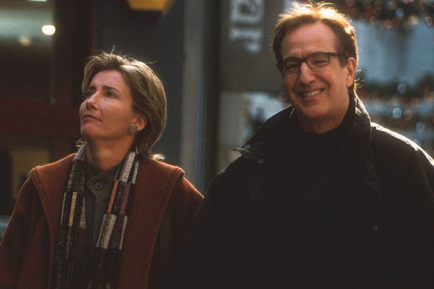 Alan Rickman and actress Emma Thompson