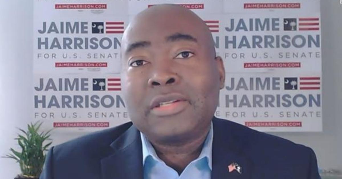 Democrat Jaime Harrison on his close race against Senator Lindsey Graham in South Carolina