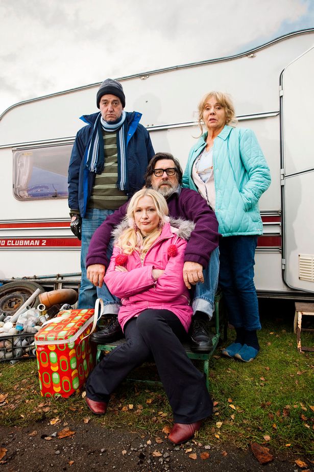 CRAIG CASH as Dave, RICKY TOMLINSON as Jim, SUE JOHNSTON as Barbara and CAROLINE AHERNE as Denise