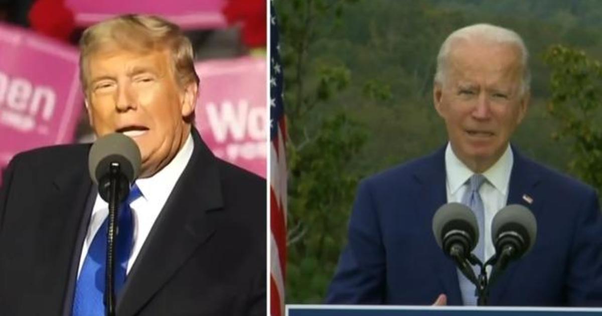 President Trump and Joe Biden crisscross key battlegrounds in the Midwest