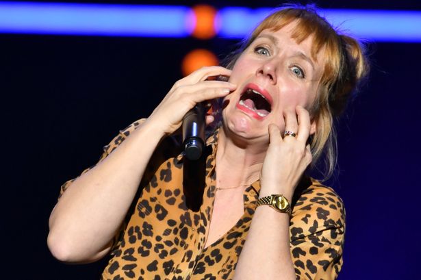 Kerry Godliman performing during the Teenage Cancer Trust comedy night