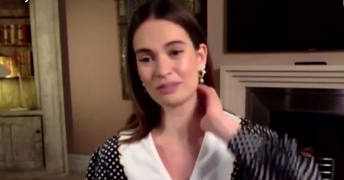 Lily James avoids Dominic West scandal to dish on ‘tantrum’ on the Rebecca set