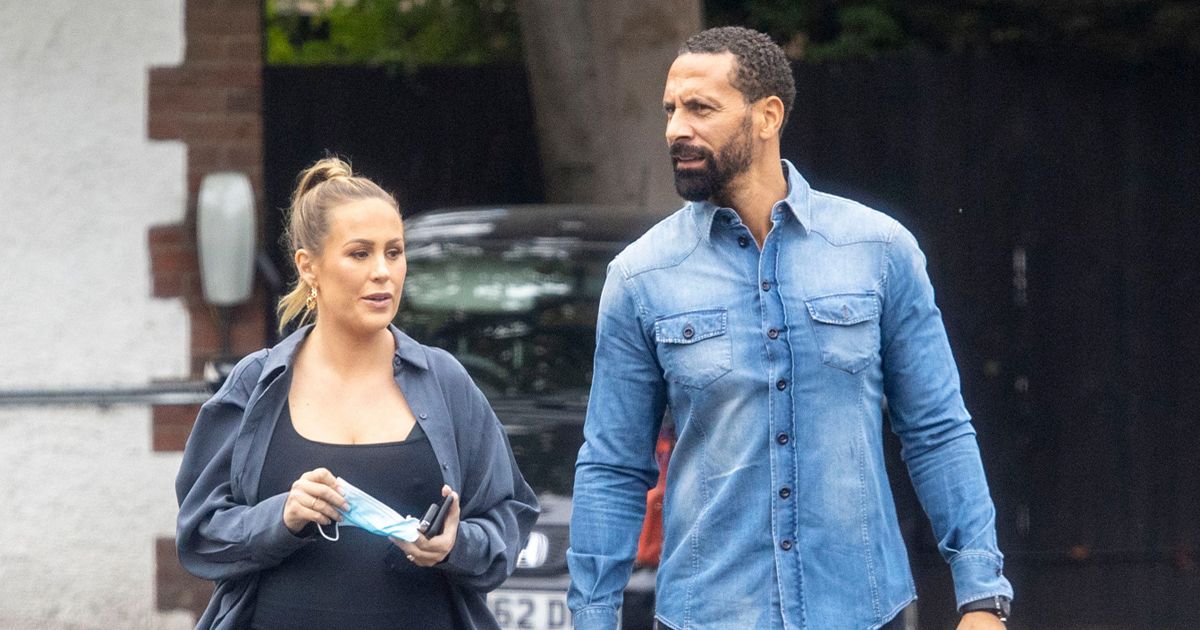 Kate Ferdinand shows off growing baby bump as she steps out with husband Rio