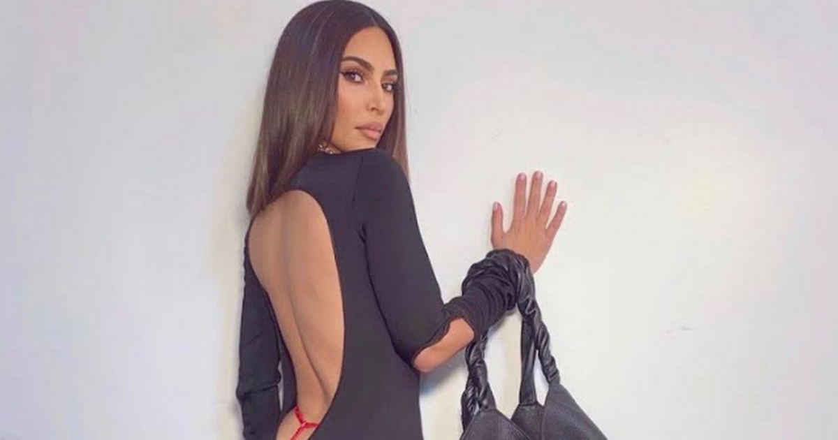 Kim Kardashian flashes  bright red G-String as wild 40th celebrations continue