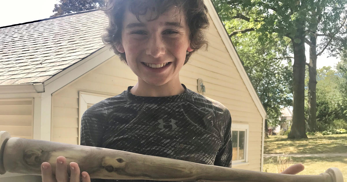 Boy makes wood bats from storm debris to raise funds for victims