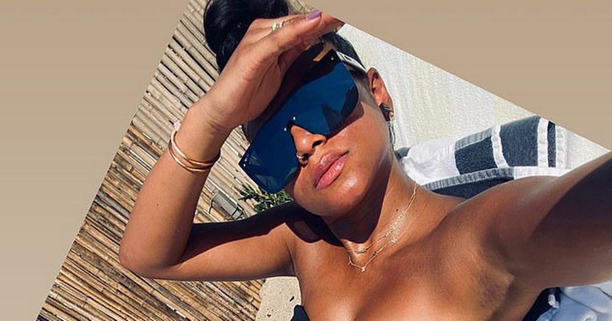 Eniko Hart shows off incredible post-baby bikini body 16 days after giving birth