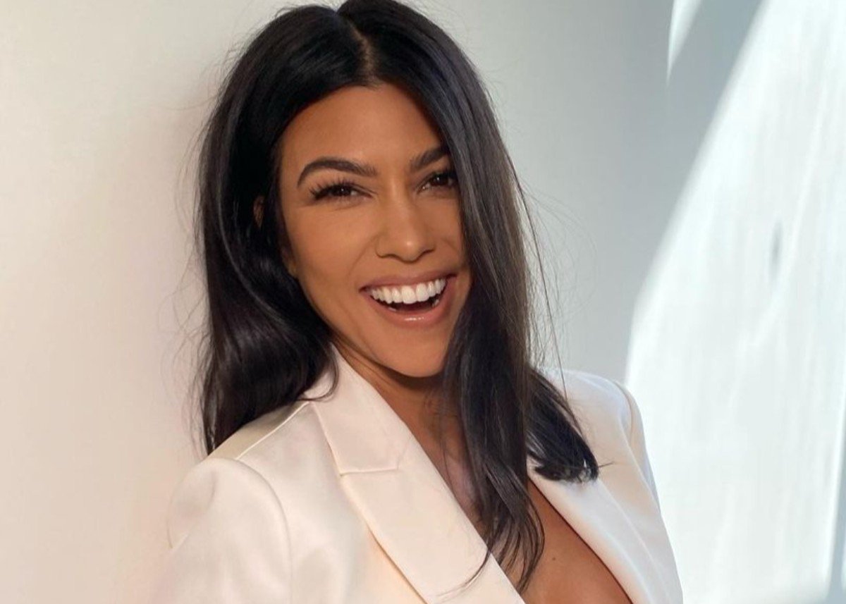 Kourtney Kardashian Puts On A Daring Display In An Inamorata Woman Two-Piece Bathing Suit