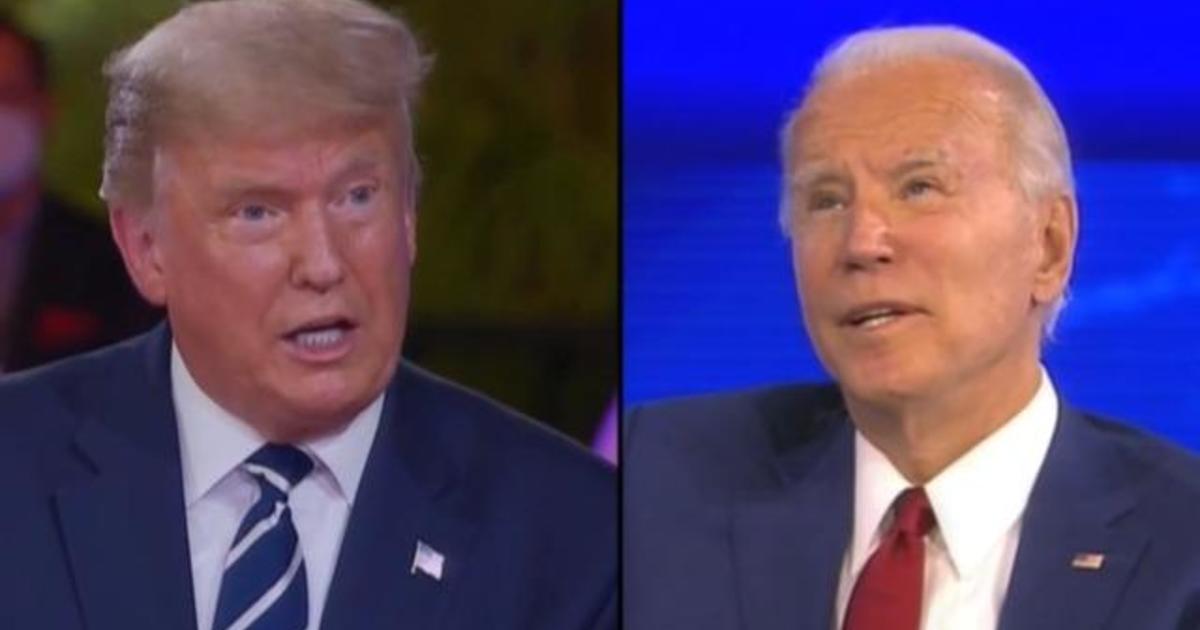 Analyzing Trump and Biden’s competing town halls, 18 days before election day