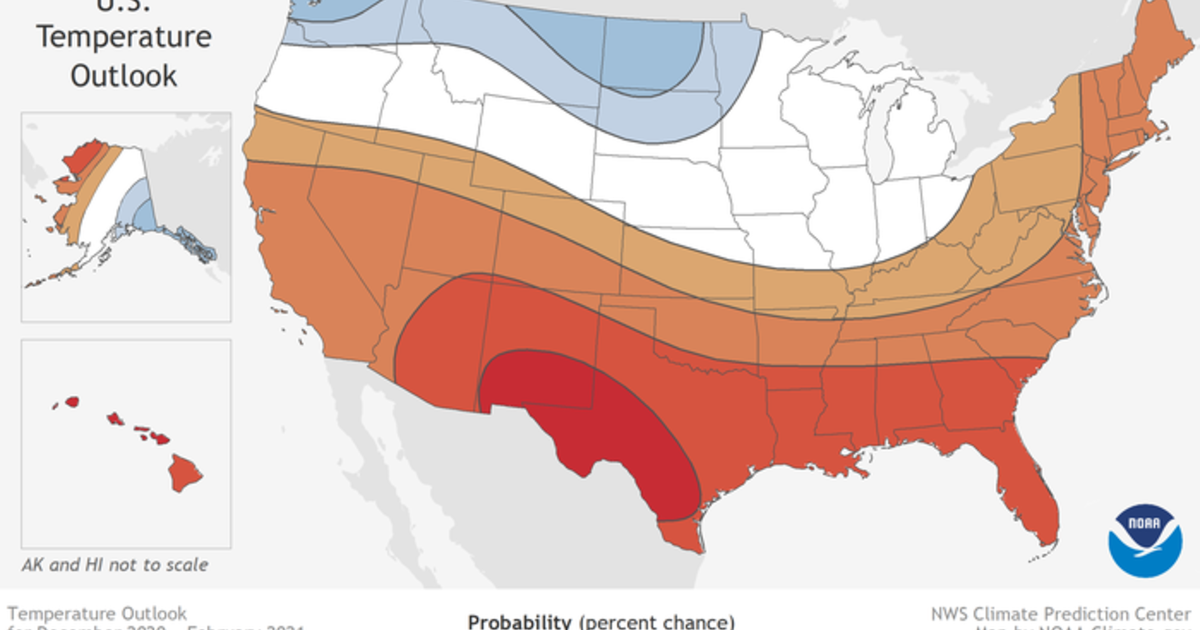 Only these states will get a colder than normal winter, NOAA predicts