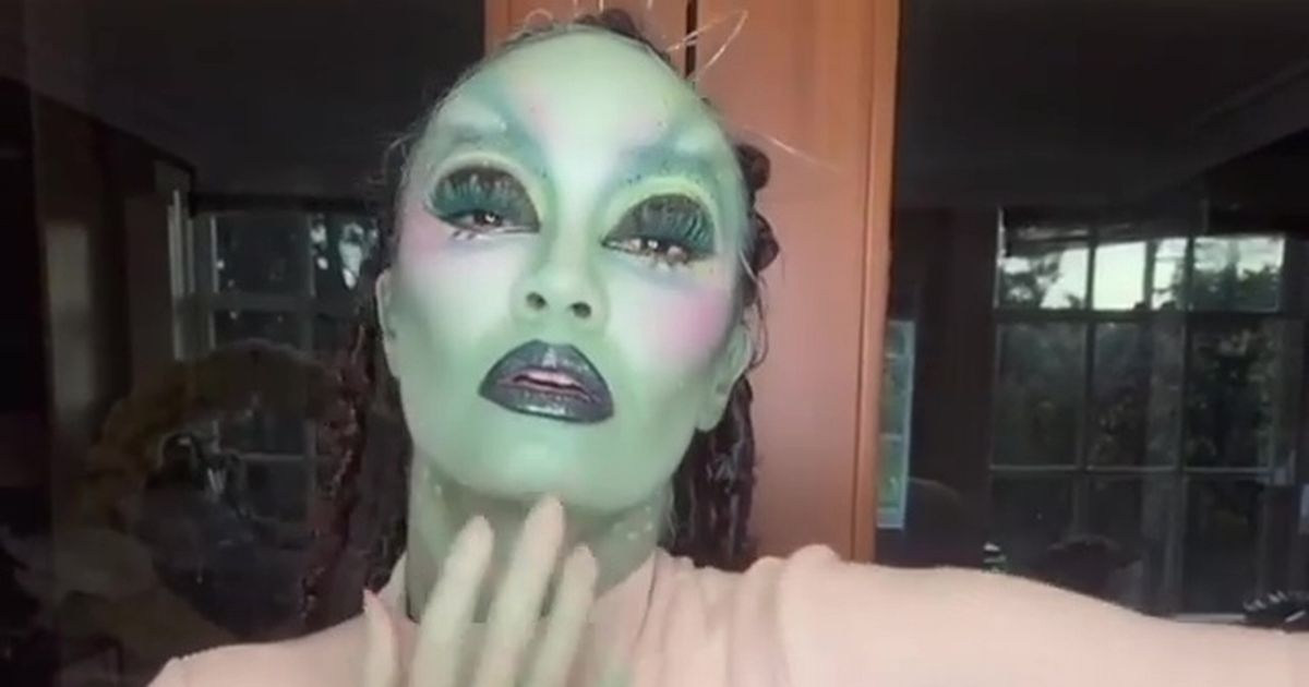 Leigh-Anne Pinnock shows off epic Halloween makeup in alien transformation