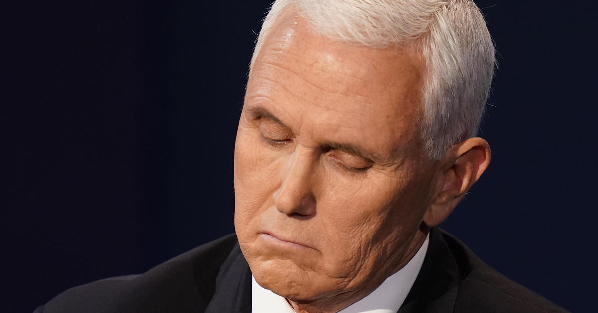 Fly lands on Pence’s head at debate